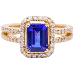 Tanzanite Diamond Ring 1.46 Carats