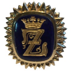 Lapis Lazuli Crown Ring
