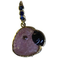 Parrot Pink Tourmaline Pendant