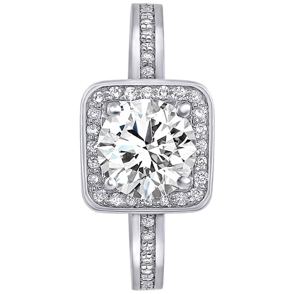 Alex Soldier Eternal Love Diamond Platinum Engagement Ring One of a Kind