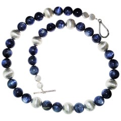 Gorgeous Kyanite and Silver Necklace 8