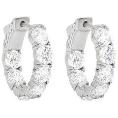 Inside Out Diamond Hoop Earrings 5