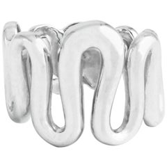 Fabulous Extra Wide 18 Karat White Gold Band