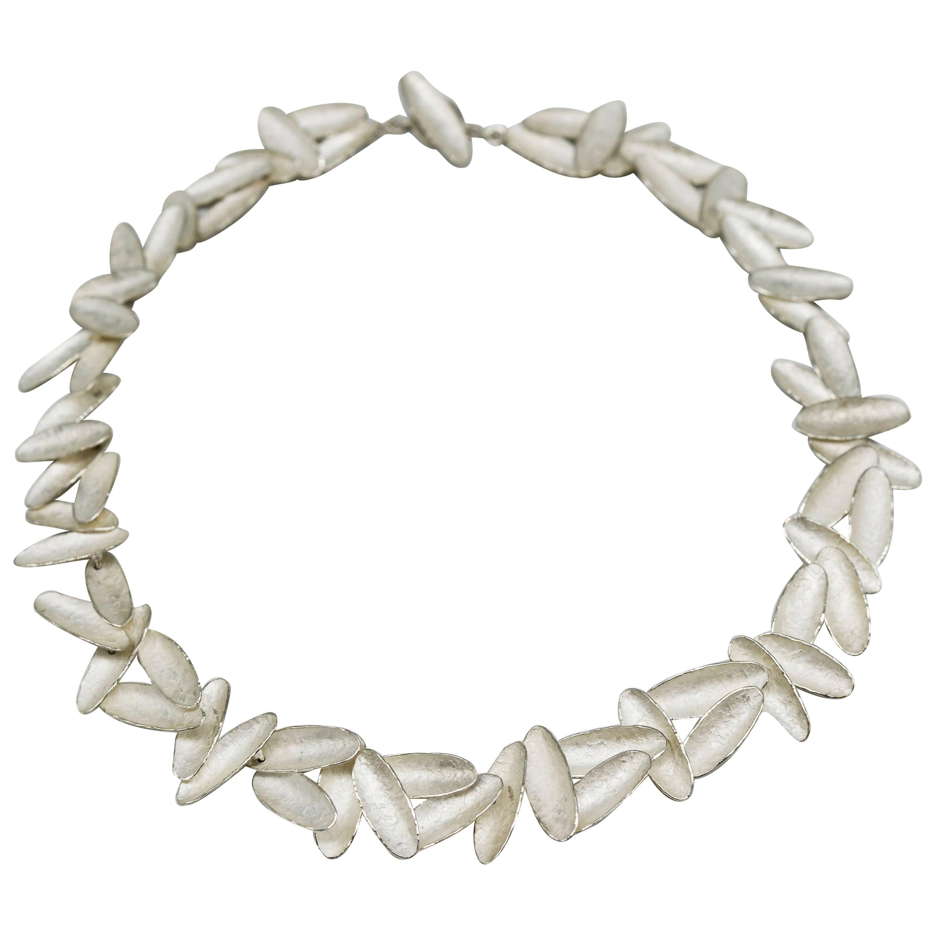 Kayo Saito Silver Fragment Eternity Choker Necklace For Sale