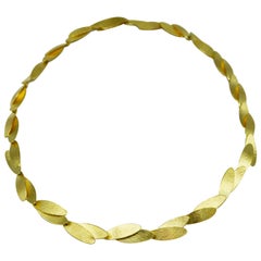 Kayo Saito 18 Karat Gold Eternity Choker Necklace, Laurel Collection