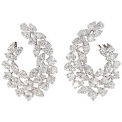 Vintage Multi Shape Diamond Swirl Earrings