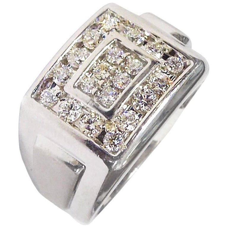 Diamond Men's Ring For Sale at 1stDibs