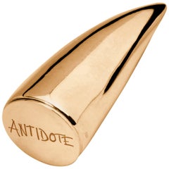 JvdF Yellow Gold Pill Case with "Antidote" or "Poison" Engraving