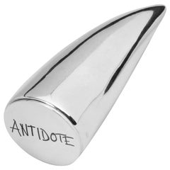 JvdF Sterling Silver Pill Case with "Antidote" or "Poison" Engraving