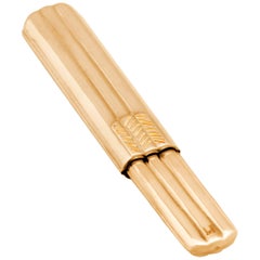JvdF Yellow Gold Toothpick Case