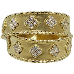 .45 Carat Diamond Yellow Gold Ring 4