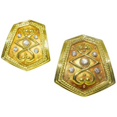  Diamond Gold Earrings