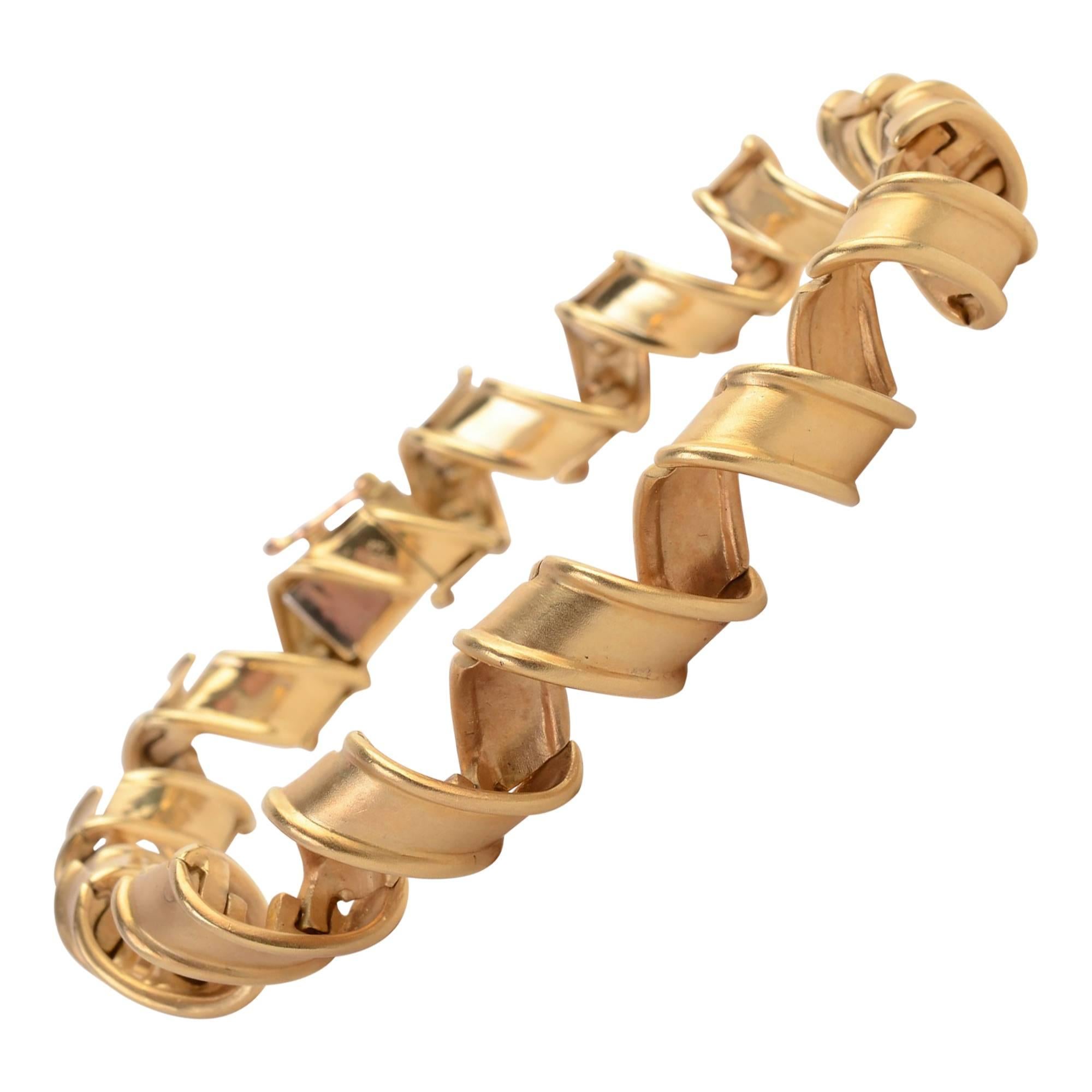 Tiffany & Co. Gold Ribbon Bracelet
