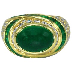 Chaumet Emerald and Diamond Ring