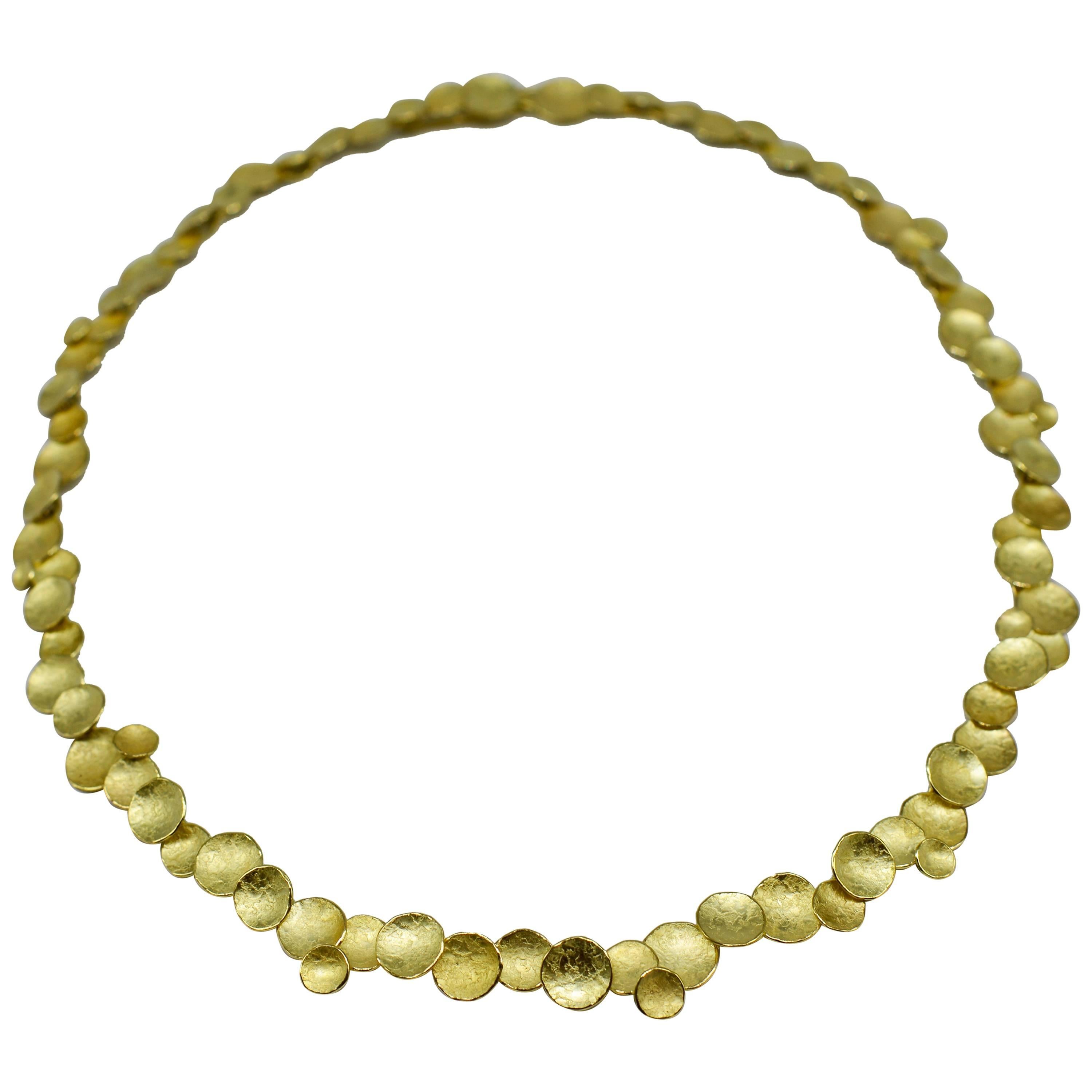 Kayo Saito 18 Karat Gold Choker Necklace, Fragment Collection For Sale