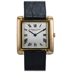 Retro Audemars Piguet Yellow Gold Enamel Dress Wristwatch, 1950s