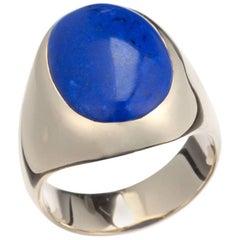 Lapis Gent’s Ring in 14 Karat Yellow Gold Lapis Gent’s Ring in 14 Karat Yellow Gold