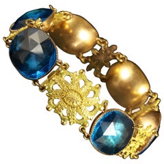 Antique Georgian Queen Anne Bracelet Magnificent Stones, circa 1700 7