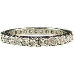 1.0 Carat Diamond Eternity Ring in White, Pre-Owned