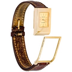 Tiffany & Co. Schlumberger Yellow Gold quartz Wristwatch 12