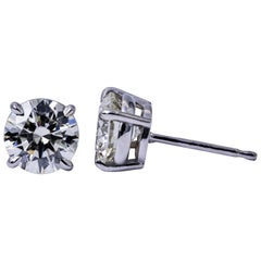 Classic Diamond Studs Earrings 4.54 Carat 7
