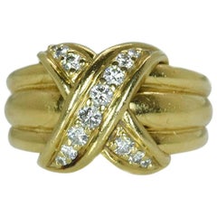 Tiffany & Co. Diamond 'Crossover' Ring