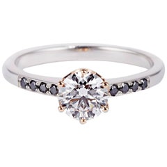 Cushla Whiting 'Poppy' 0.81 Carat Diamond Engagement Ring with Small Diamonds