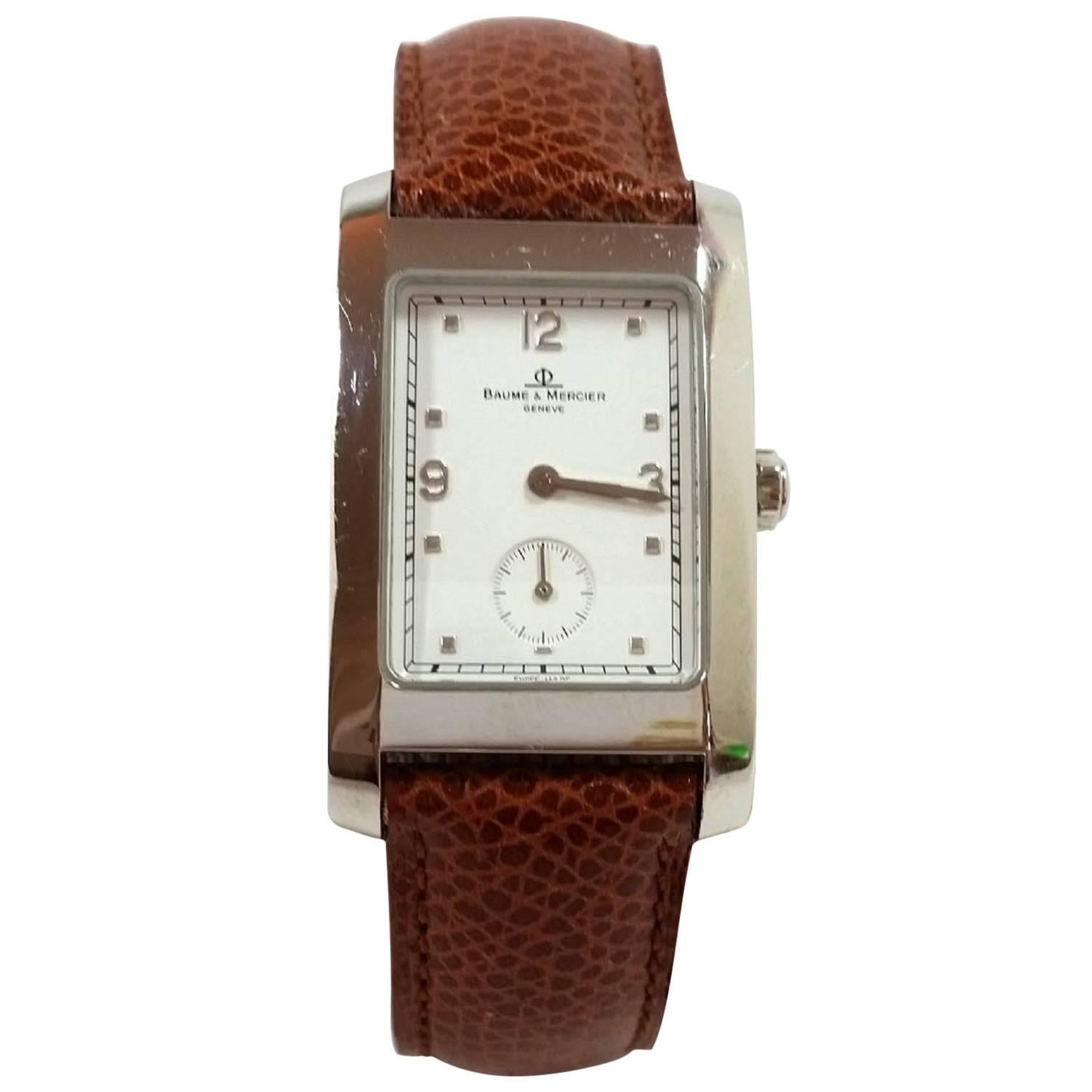 Baume & Mercier Stainless Steel Hampton Quartz Wristwatch 