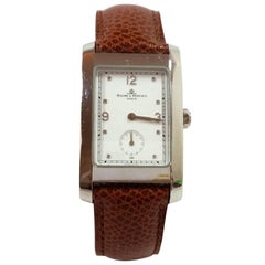 Baume & Mercier Montre-bracelet Hampton à quartz en acier inoxydable 