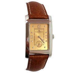 Baume & Mercier Edelstahl Kupfer Zifferblatt Hampton Quarz Armbanduhr