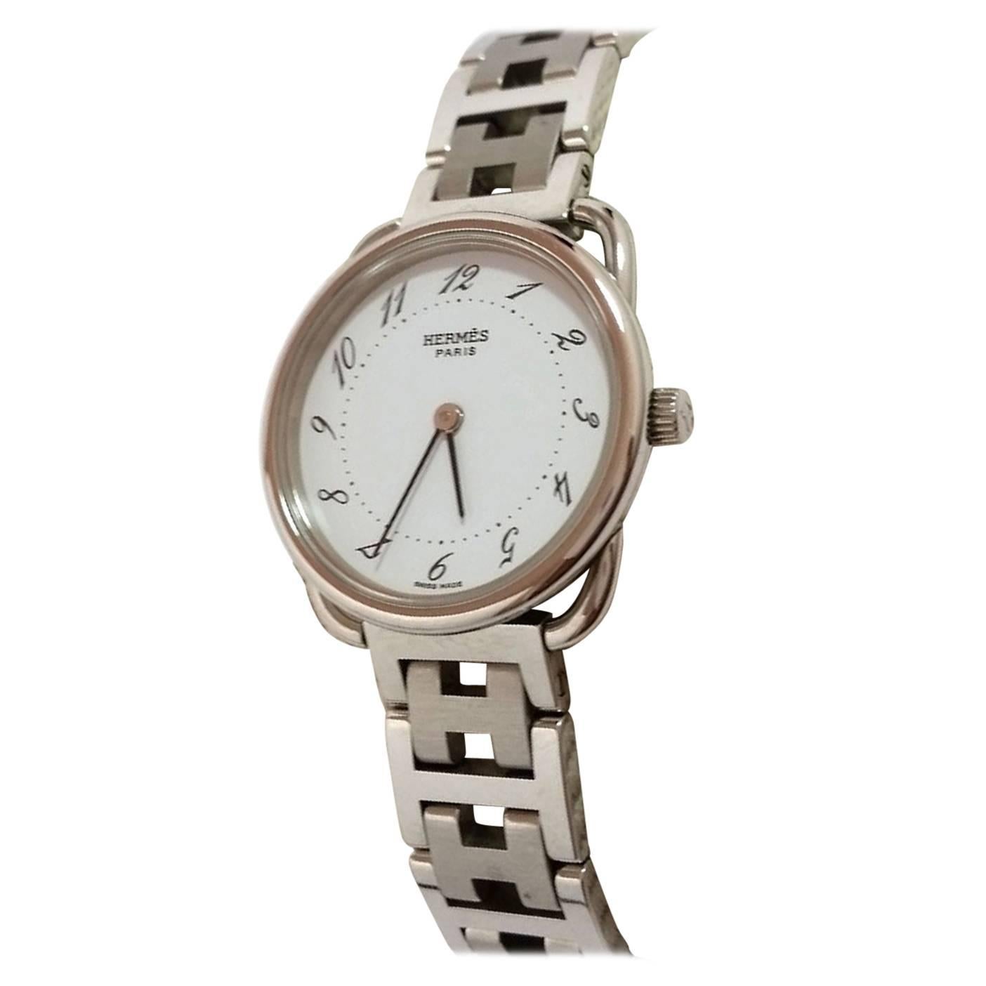 Hermès Clipper Ladies Stainless Steel Quartz Wristwatch