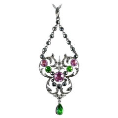 Antique Suffragette Victorian Pendant Necklace, circa 1900 6