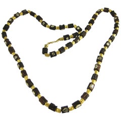K. Brunini Jewels Cocobolo Wood and Diamond Necklace 2