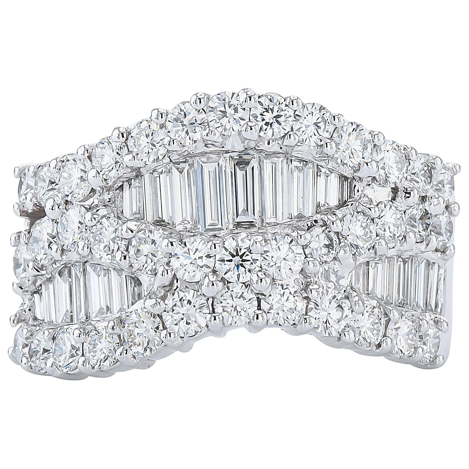 Jye's Gold and Palladium Diamond Fashion Ring