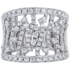 White Gold and Palladium Diamond Ring 10