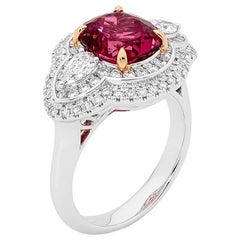 3.33 Carat Tourmaline and Diamond Cocktail Ring 12
