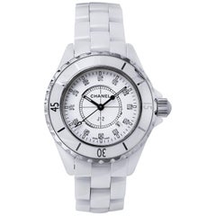 Chanel Ladies White ceramic J12 Quartz Wristwatch