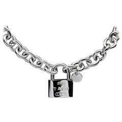 Tiffany & Co. Sterling Silver 1837 Lock Necklace