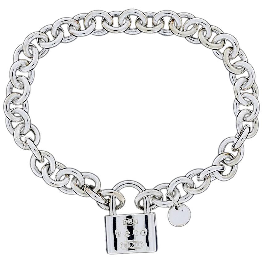 Tiffany Sterling Silver 1837 Lock Bracelet at 1stDibs | tiffany 1837 lock  bracelet, tiffany 1837 bracelet, tiffany bracelet with lock