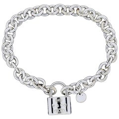 Tiffany Sterling Silver 1837 Lock Bracelet