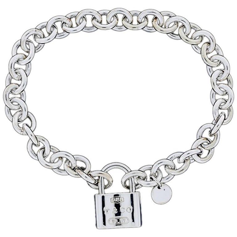 Tiffany Sterling Silver 1837 Lock Bracelet at 1stDibs | tiffany 1837 ...