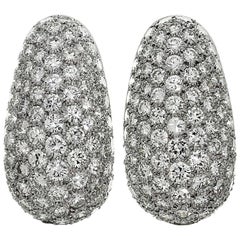 Van Cleef & Arpels Diamond Platinum Earrings 1