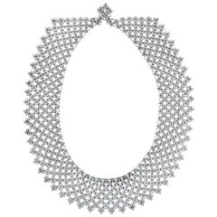Tiffany & Co. "Lace" Platinum Diamond Necklace