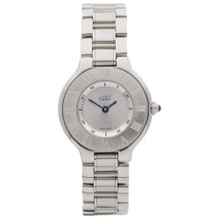 Cartier Ladies Stainless Steel Must De Cartier 21 Quartz Wristwatch, circa 2006