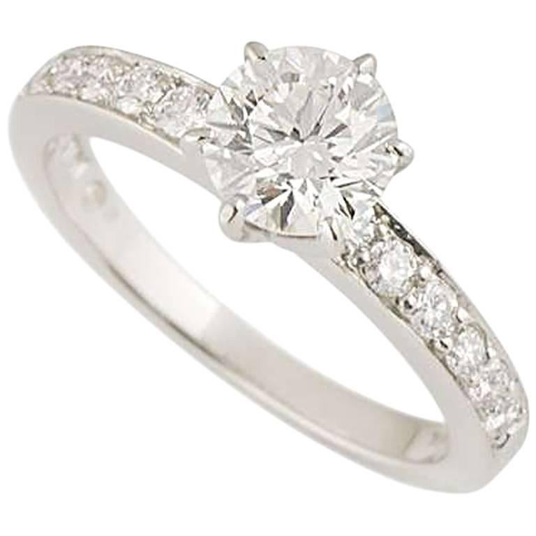 Tiffany & Co. the Tiffany Setting Round Diamond Engagement Band Ring