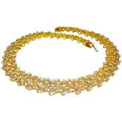 Diamond and Gold Necklace 2