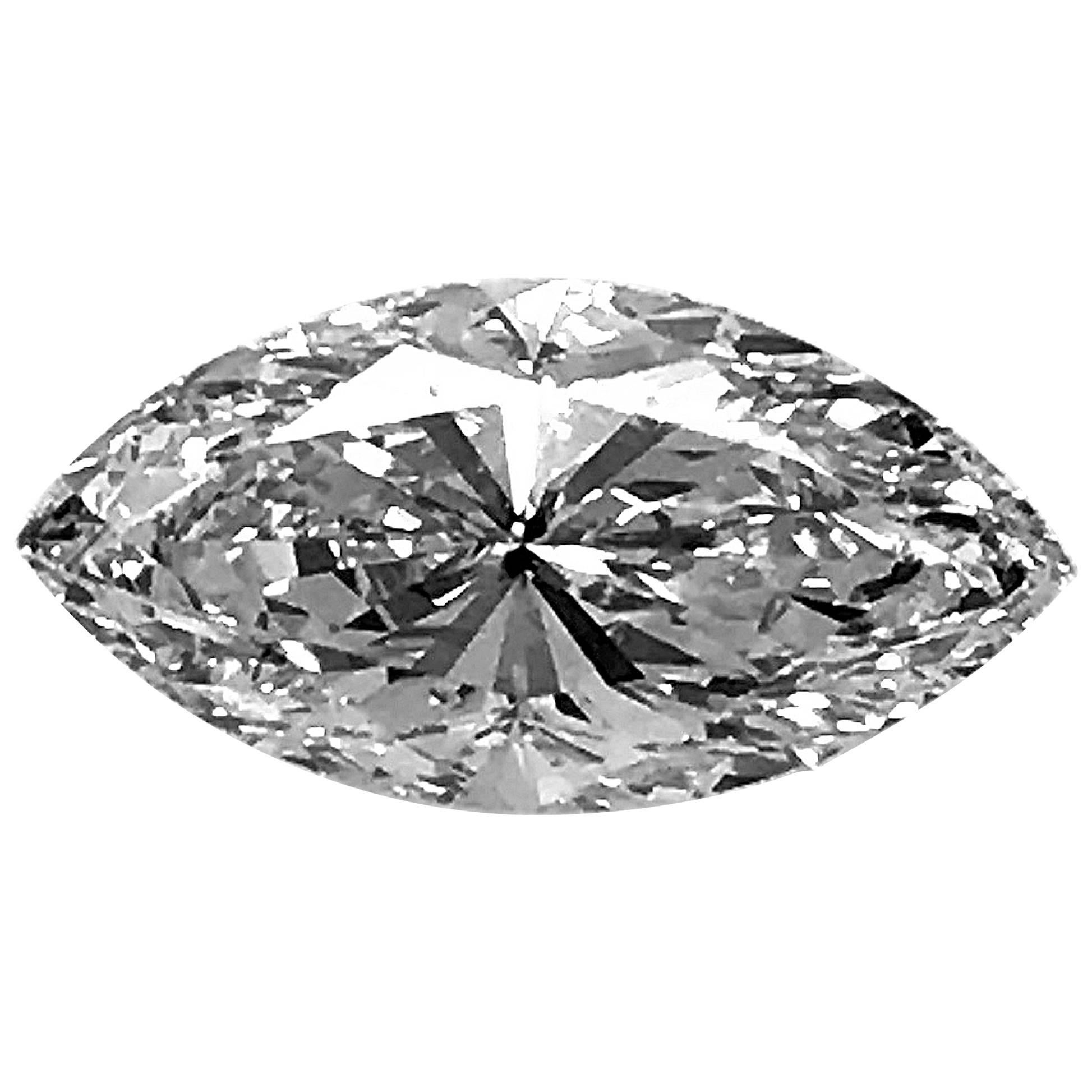 Marquis Diamond 2.01 Carat VS-1, D GIA, Rare For Sale