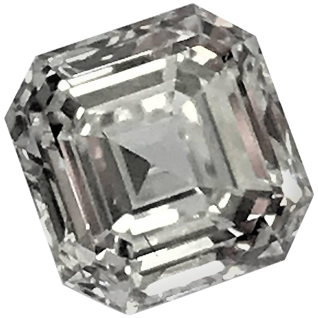 Square Emerald Cut Asscher Diamond 1.02 Carat GIA VVS-1, G For Sale