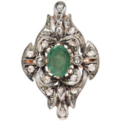 Luise Diamond and Emerald Fashion Ring 6