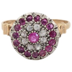 Luise Ruby Diamond Button Ring